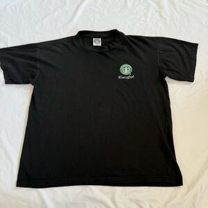 Starbucks Black Tee with Green Logo Size XXL